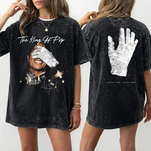 MJ King of Pop Vintage Shirt, Michael Jackson Glove with Signature Design TShirt, Vintage Bootleg 90s Styles Shirt, Michael Retro Unisex Fan Gift