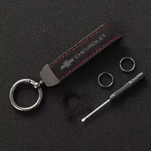 Chevrolet Car Faux Fur Keychain, Premium Feel, Anti-Loss Key Ring, Durable Wear Resistant, Unisex Luxury Key Holder, Unique Design
