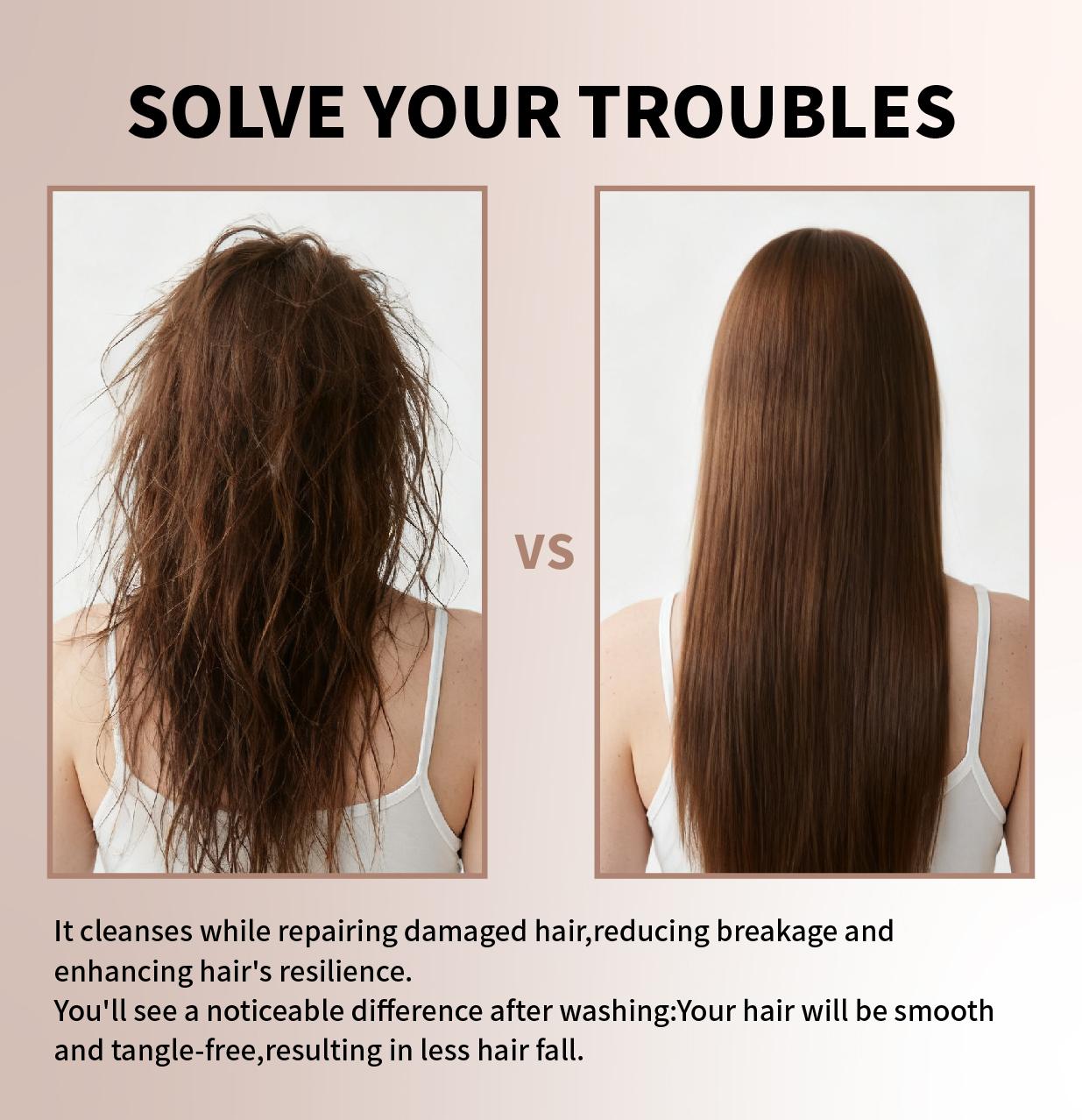 【Buy 1 Get 1 Free】GRODOM 6-in-1 Amino Acid Shampoo 300ml,Promotes Hair Growth,Improves Hair Loss & Thinning,Oil-Absorbing Formula,Refreshes Scalp,Sulfate-Free Gentle Formula,Strengthens Roots,Deep Nourishing,For Color-Treated & Permed Hair Lengthening Vol