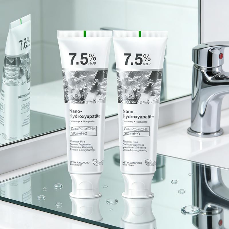 3 PCS 7.5% Toothpaste - Nano Hydroxyapatite for Enamel Strengthening & Teeth Whitening,Enamel Repair, Fluoride-Free & Sensitive Teeth Friendly