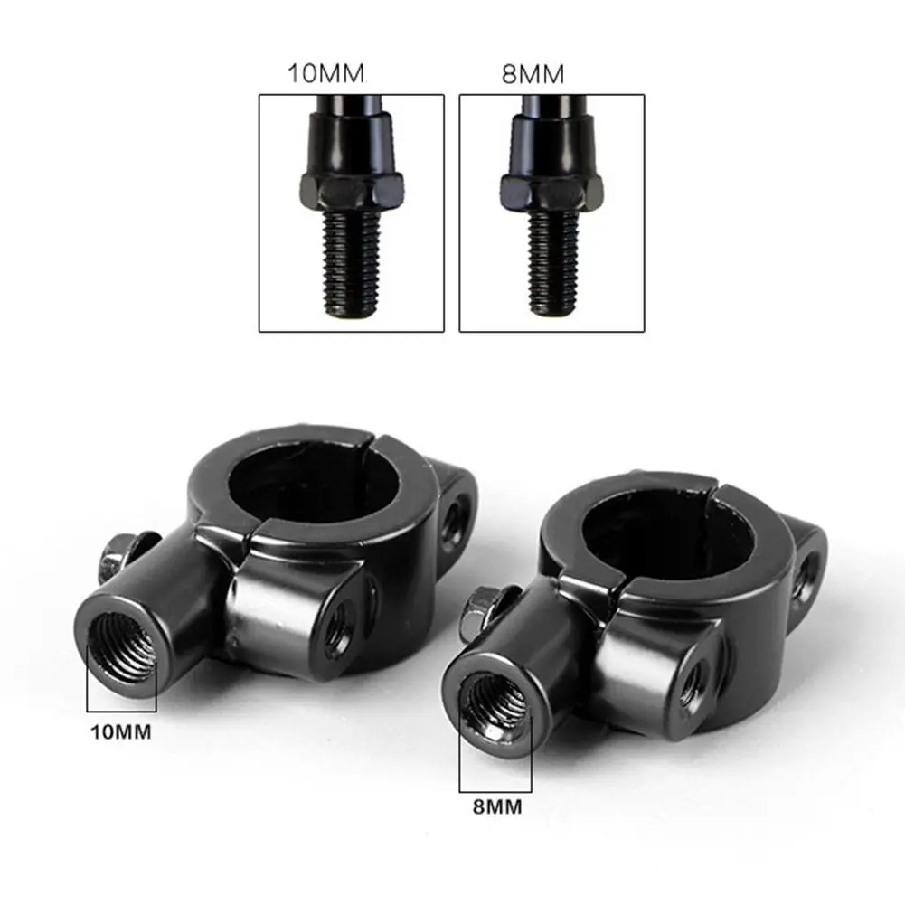 2026 1PC Motorcycle Handle Bar Mirror Mount Holder Universal Aluminum Rearview Handlebar Clamp Moto Accessory for Honda Kawasaki 2026 For your cars New for your car décor