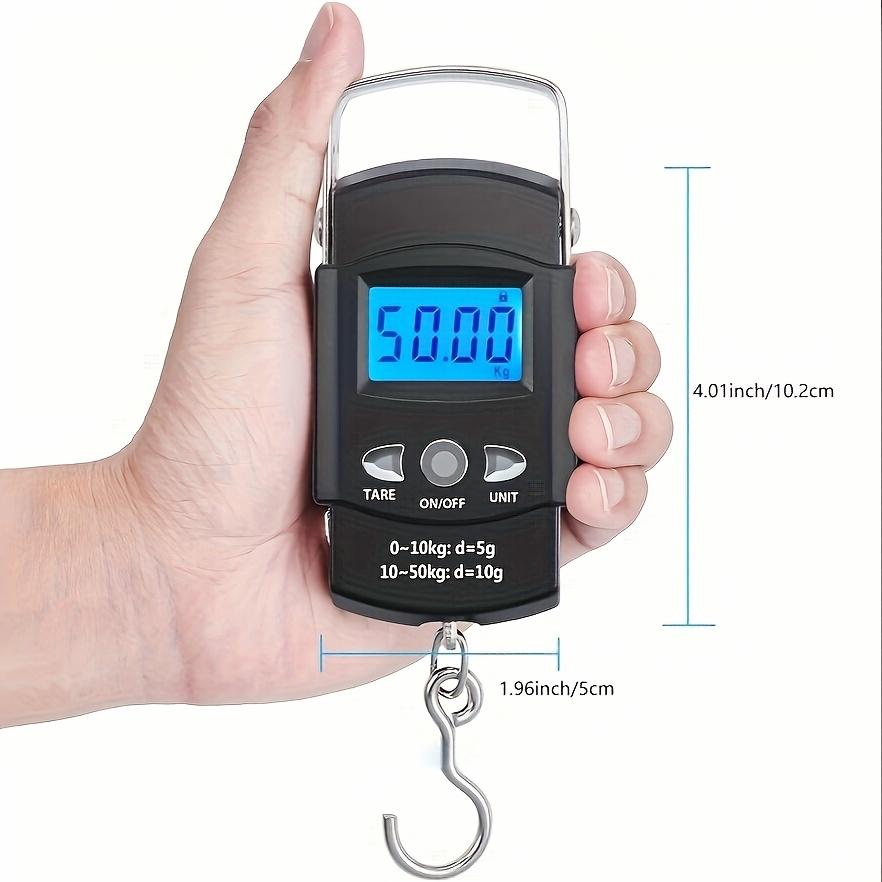 1 Unit High-precision Handheld Electronic Scale, Household Compact Portable Spring Balance, Small Luggage Hook Hand-held Hanging Scale, Fish Weighing Tool