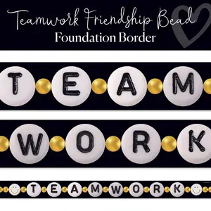 Teamwork Friendship Bead Bulletin Board Border