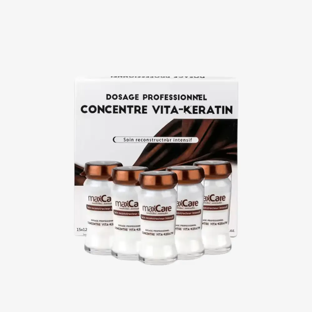 Natural Herbal Vita-Keratin Concentrate Hair Oil Treatment, Organic Argan Haircare Product with Lightweight Intensive Nourishment, Dry