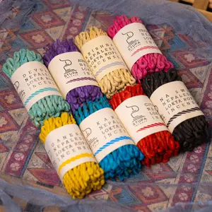 Nepal STUPA Handmade Rope Incense for Air Purification, Large Pack, Imported Natural Incense, Approximately 50 Sticks