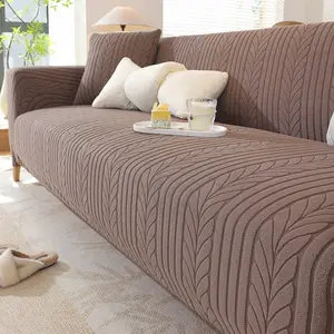 Cat-Resistant Elastic Sofa Cover, Dustproof Pet-Friendly All Season Couch Protector, Minimalist Design Seat Cushion, Elastic Sofa Slipcover