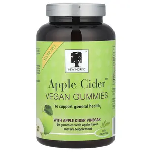 New Nordic Apple Cider™ Vegan Gummies, Apple, 60 Gummies (200 mg per Gummy)