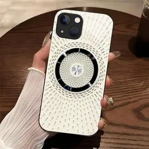 Perfect tech gift! Luxury Magnetic Phone Case for iPhone 13 Mini, Sleek Geometric Design for Men & Women — 975