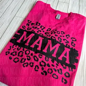 Leopard Mama Graphic Tee Top Womenswear