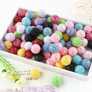 Colorful Beads for DIY Pen Decoration, 24pcs/box DIY Beads for DIY Pen Decoration, DIY Handmade Bracelet, Jewelry, Keychain Pendant and Decorative Beads, Crafts