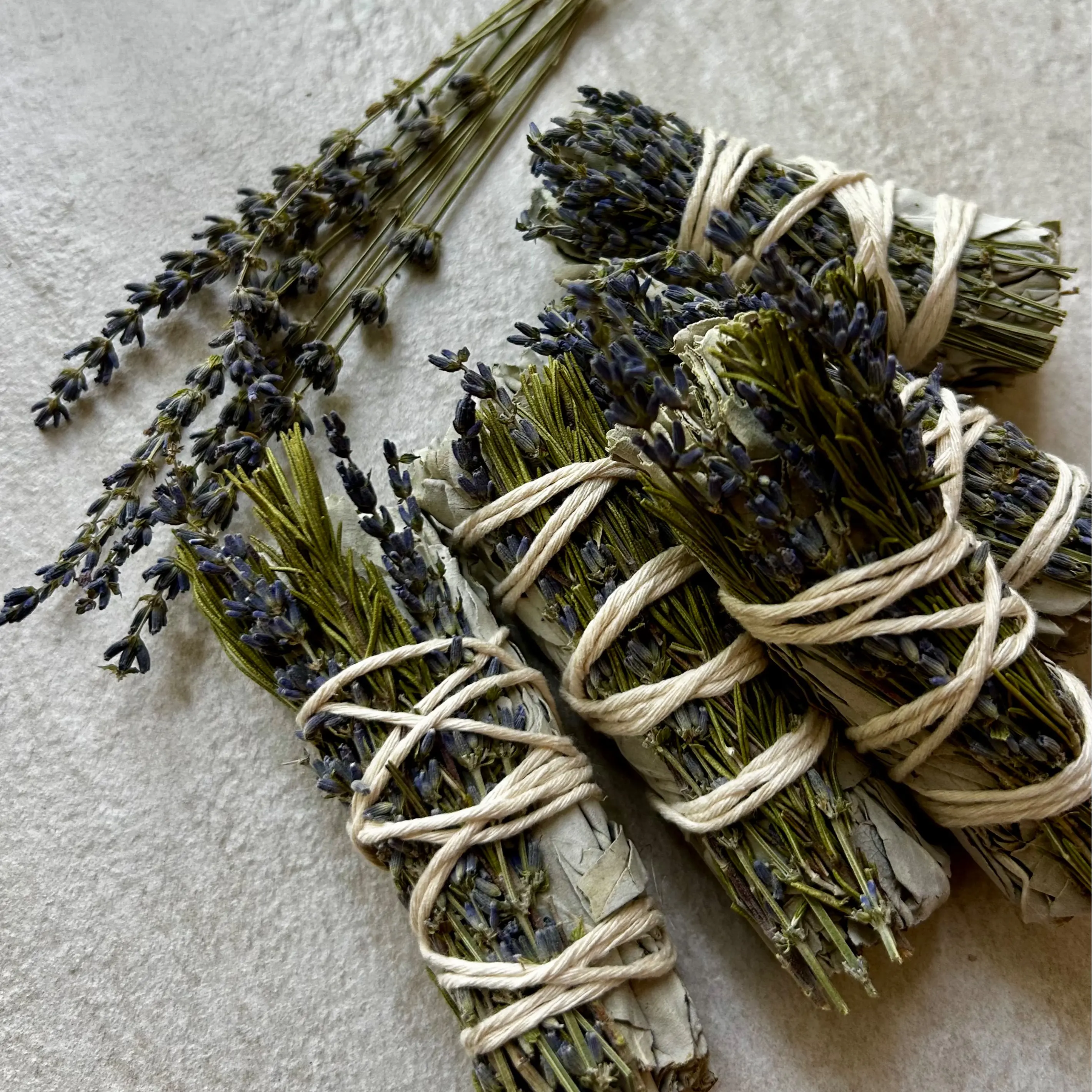 Lavender Rosemary Sage Stick | Handcrafted Herbal Ritual Bundle