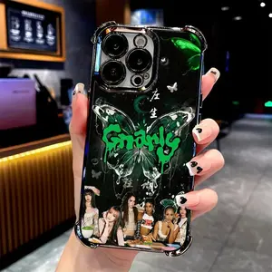 Fashionable KATSEYE Phone Case Suitable for Iphone 17, 16, 15, 14, 13, 12, 11 Pro Max Air XSMAX Plus,Transparent Soft Back Cover for Drop Protection. Protective Smartphone Cellphone Screen Protector