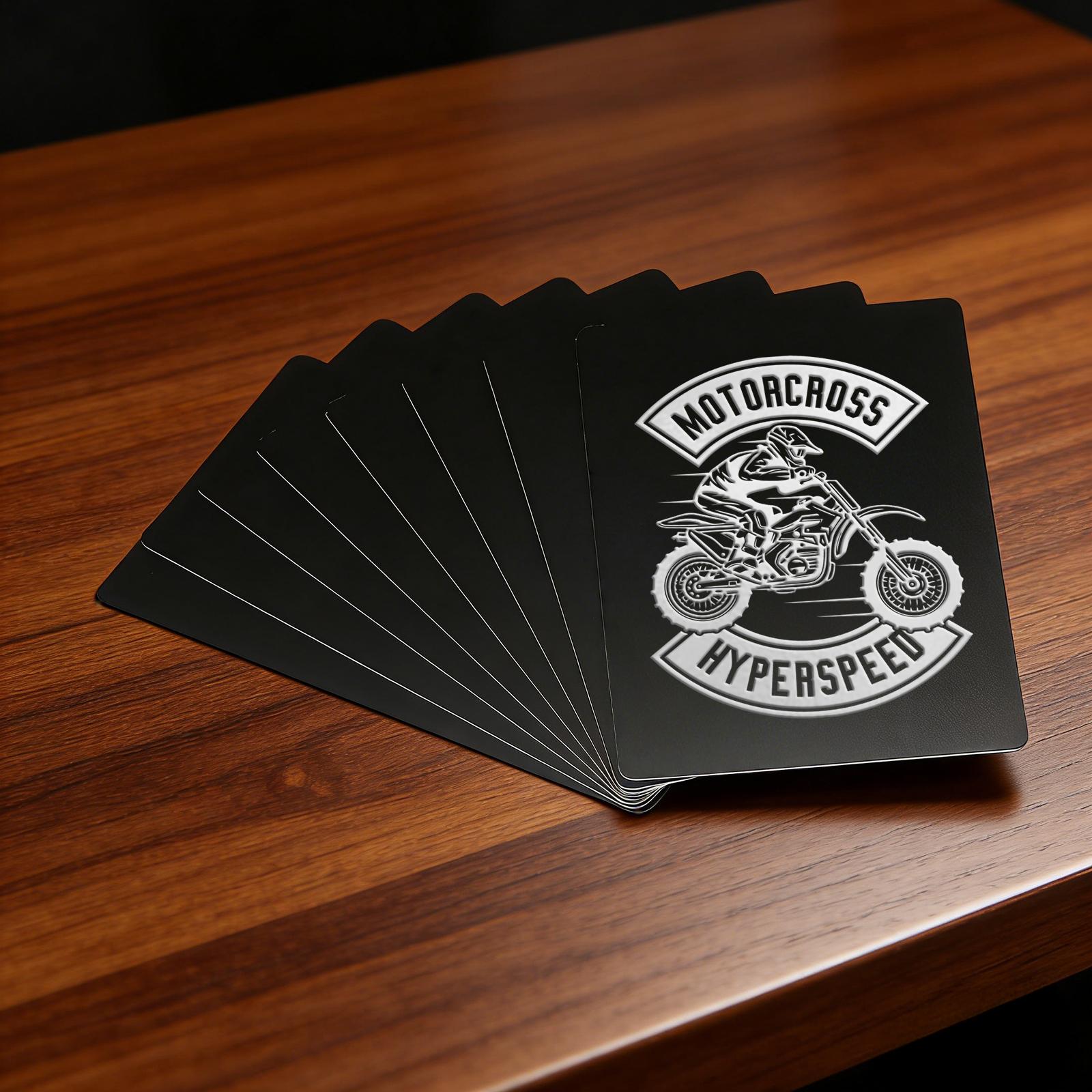 50 Pcs Metal Business Card Blanks Laser Engraving Premium Aluminum Sheet Multipurpose DIY Gift Metal Cards Black 86 X 54 X 0.21 MM