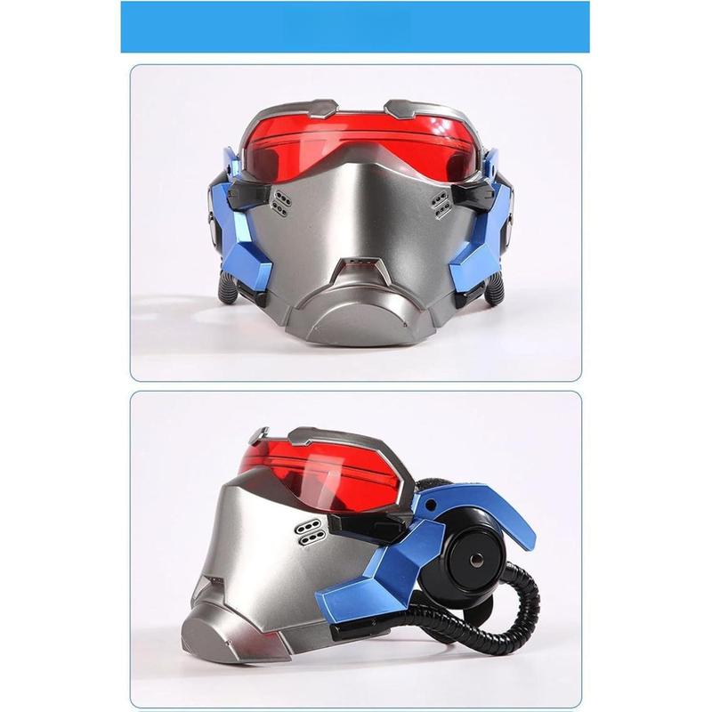 Soldier 76 AIR VENTS Mask OW Jack Helmet Morrison Game Cosplay Prop (NO luminous light)