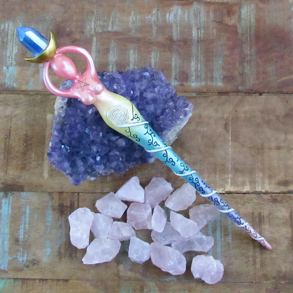 Spiral Goddess Mystical Wand