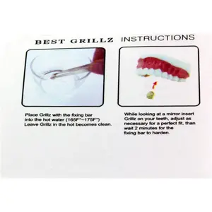 14k Gold Plated Small Single Tooth Cap Grillz Hip Hop Jewelry Teeth Grill