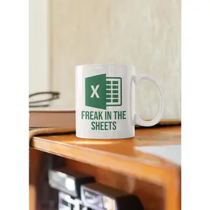 Freak In The Sheets Mug, Funny Design, Programmer Gift, 11Oz 15Oz Double-Sided Ceramic Mug