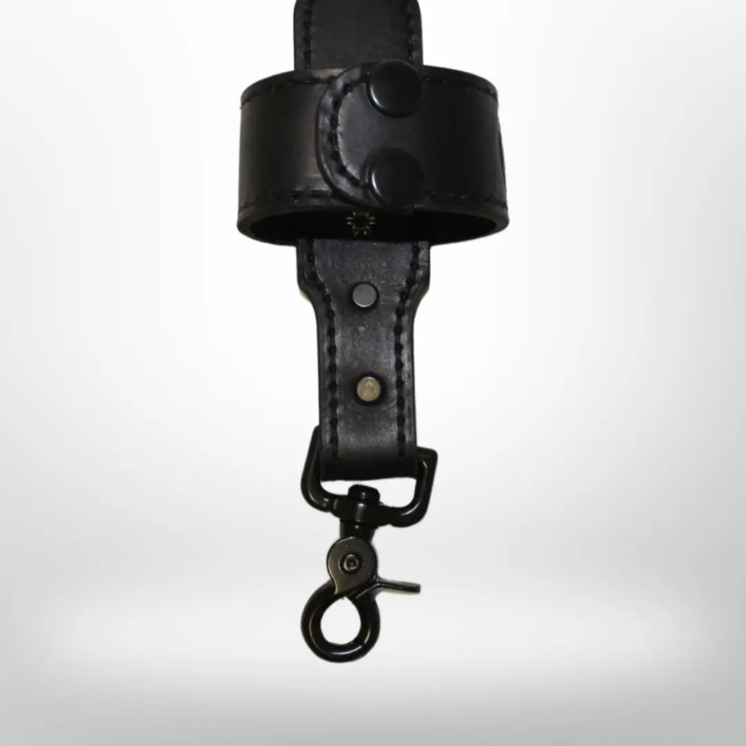 Black Leather, Black Stitching, and Black Hardware