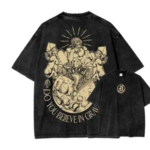 Jojo's Bizarre Adventure Unisex Fit Washed T-Shirt42