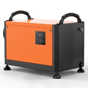 70 Pints Commercial Dehumidifier With Pump, Auto Defrost, Continuous Drainage, Industrial Grade, Energy Efficient, Quiet Operation, Ideal For Crawl Space And Basement Moisture Control, Portable With Drain Hose