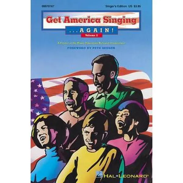 USED Book - Get America Singing Again - Volume 2 Piano/Vocal/Guitar Songbook for Classroom and Home Use Folk and Traditional Music Collection for Teachers and Stu by Will Schmid (Paperback) - english