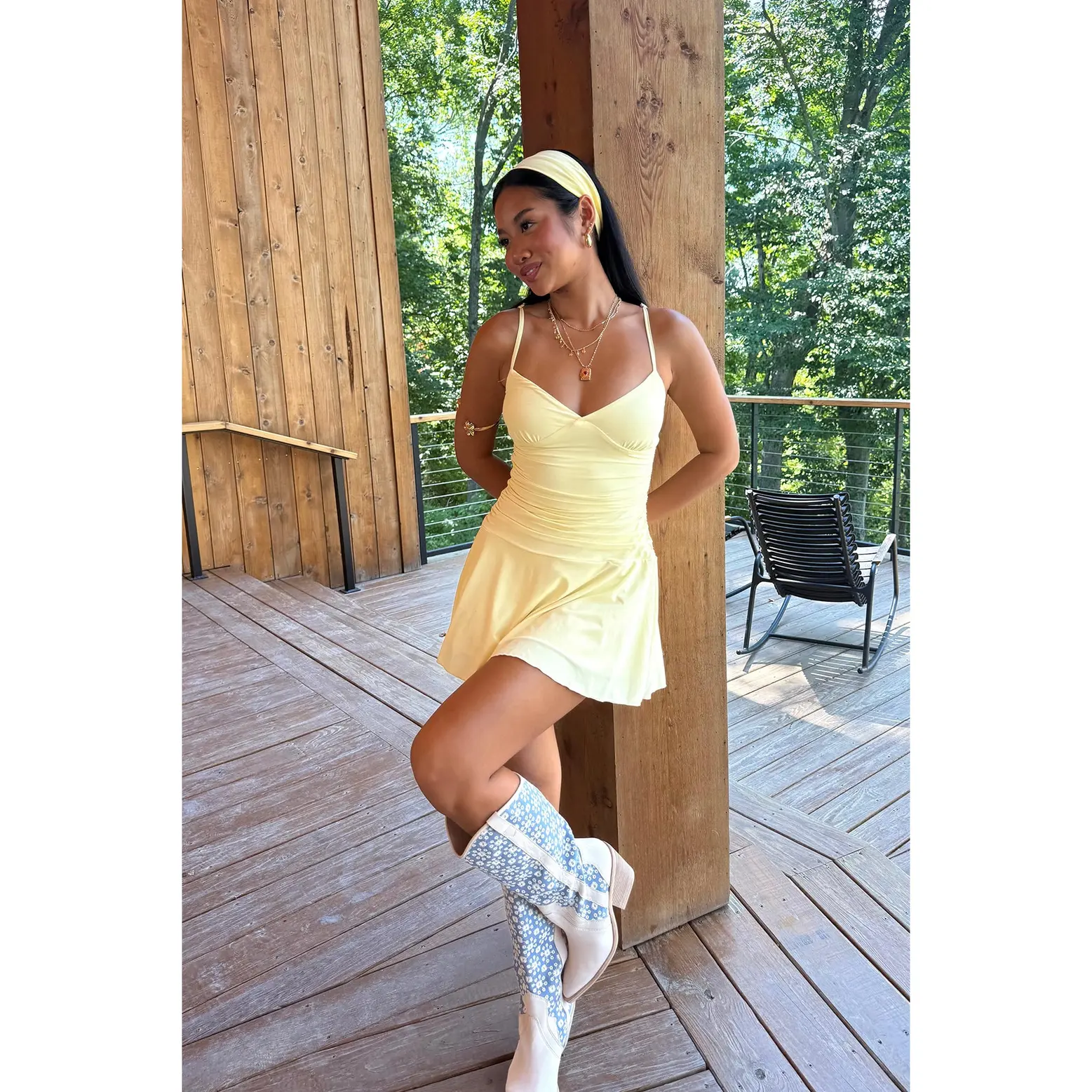 Deborah Ruched Mini Dress - TikTok Shop