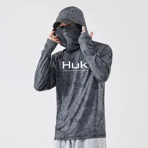 Men's Fishing Hooded Sweatshirt UV Protection Fishing Hoodie Camiseta De Pesca Clothing