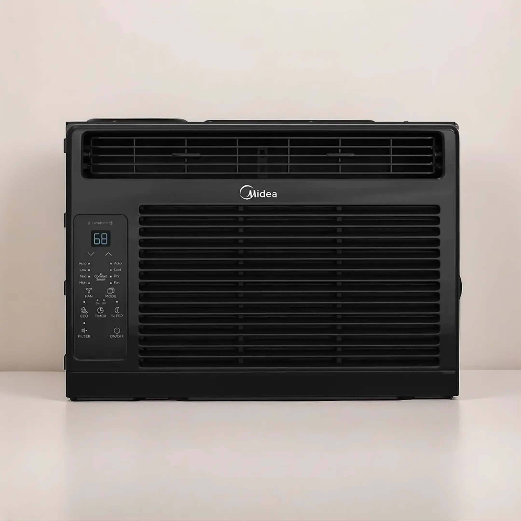 [Like New] Midea 5000 BTU Window Air Conditioner - Ultra Quiet, Energy Saving 3-in-1 Multi Function Airconditioner with Remote, Dehumidifier, Mesh, 15-Minute Easy Setup for Bedroom, Office Indoor AC Units