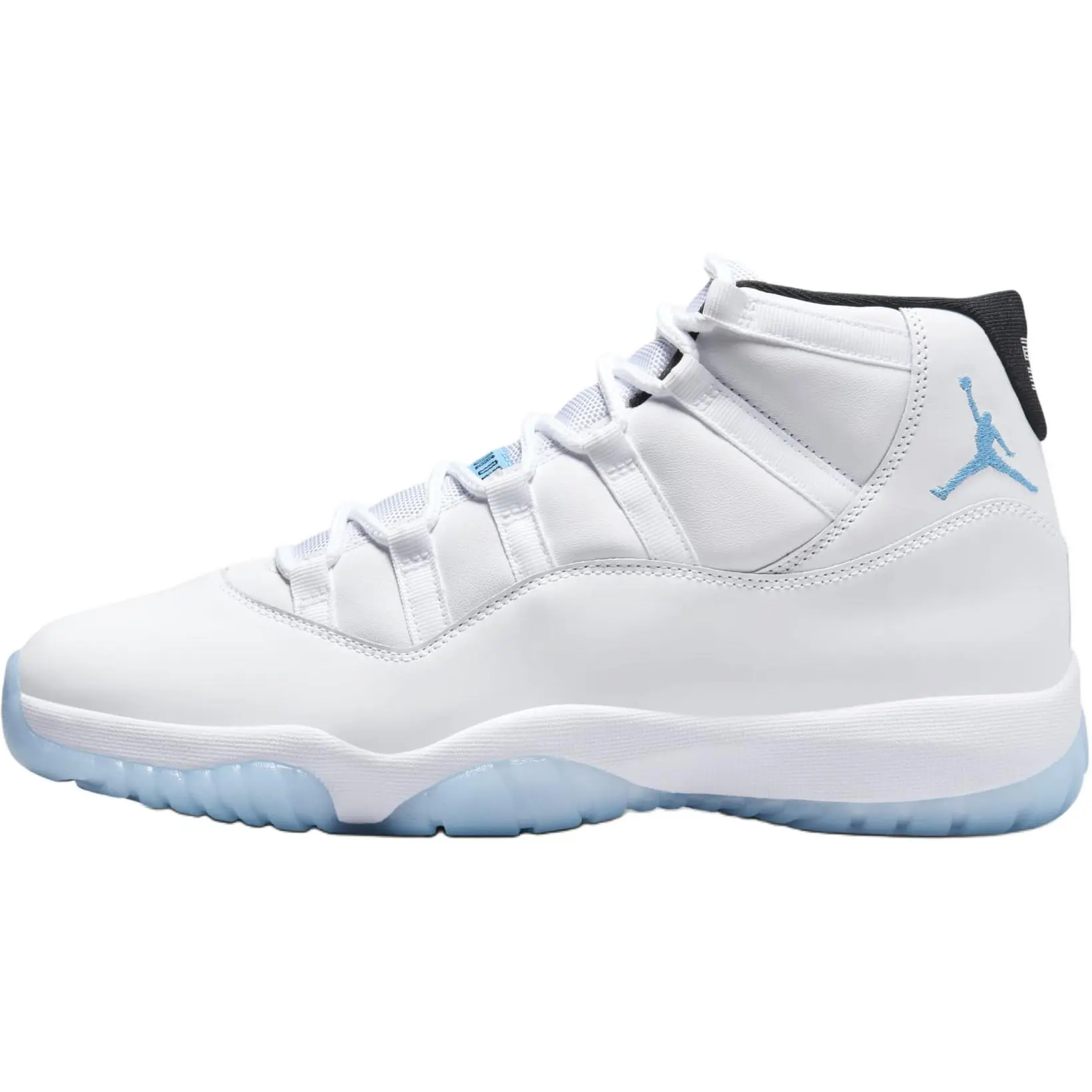 Jordan Air Jordan 11 High-Top Children's Basketball Shoes - White Shoes, Anti-Kick Cushioning, Lace-Up, Logo Patch, Laces Casual Trainers