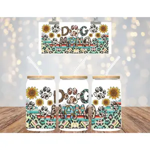 Uv Dtf Cup Wrap Dog Mama 23