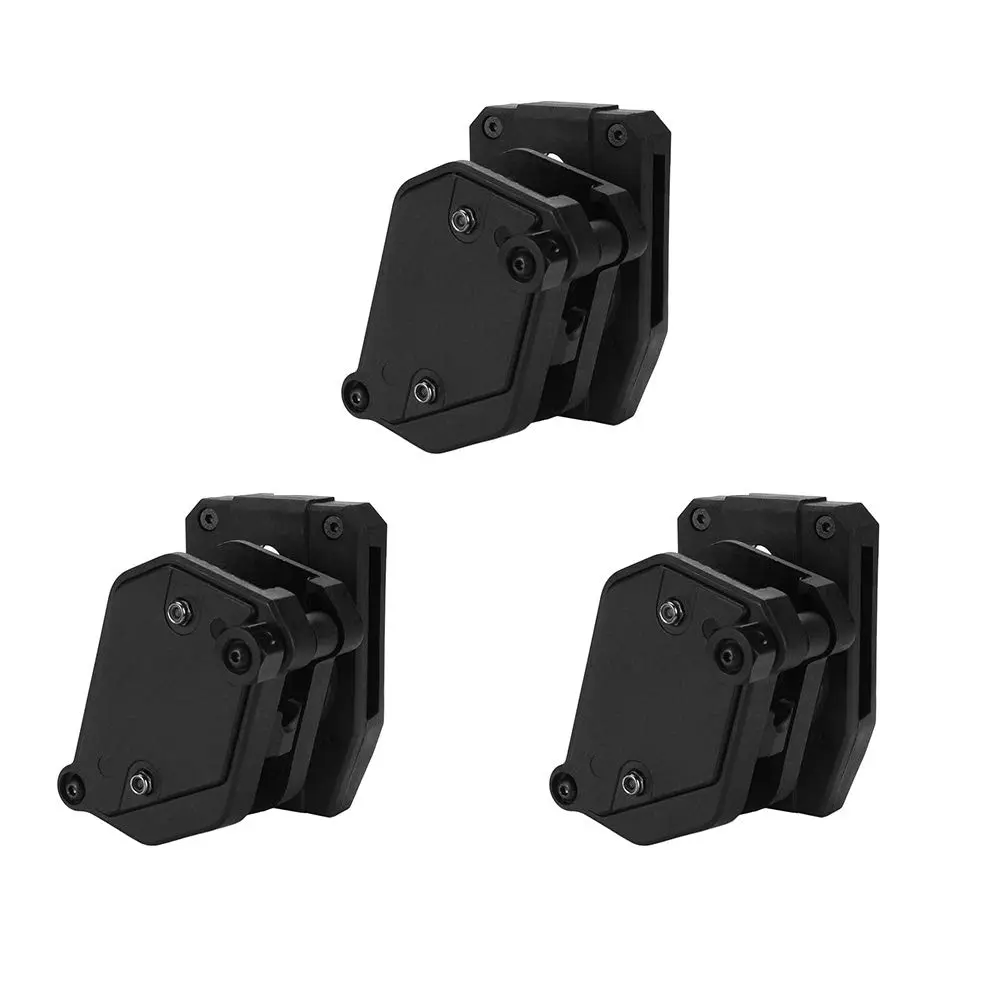KRYDEX ABS Plastic Competition Mag Pouch - Tactical Equipment, Functional Gear, IPSC/USPSA Compatible, Multi-Angle Hold, 360° Rotatable, 0.3 inch Thickness, 1.5in Width, 2 Extra Spacers, Single/Double Speed Holder for Shooters, 1.5 Inch Width, 360° Rotato