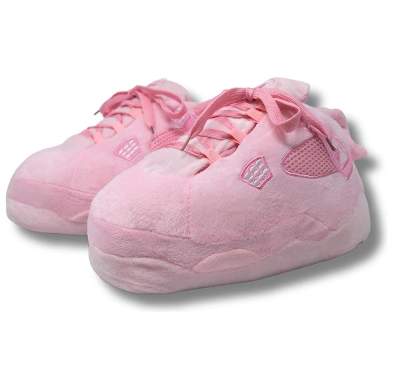 Plush Kickz PK4's -Pink Colection SneakerSlippers For lndoors & Outdoors Footwear ShoeComfort Slide Home Soft Perfect Gift UnisexYellow Red Unisex Slipper Comfort Slide house  30