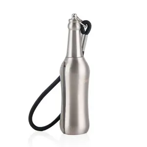 Mini Bottle Lighters Outdoor Windproof Flame Kerosene Oil Lighter Keychain Refillable Waterproof Gasoline Lighters Men Gadget