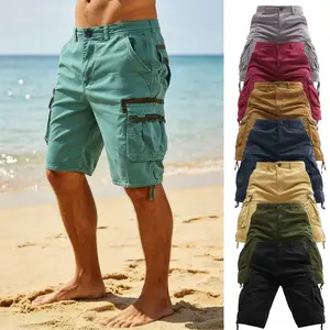 Men's Outdoor Cargo Shorts, Multi-Pocket Design