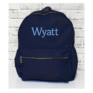 Personalized Custom Name Noah Embroidered Sky Blue Backpack with Unique Distinctive Design for Personalized Accessories