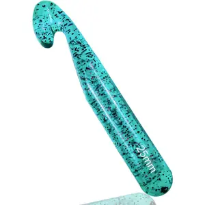 25mm Large Crochet Hook,Huge Crochet Hooks for Chunky Yarn,Ergonomic Knitting Giant Crochet Needles for Knitting Yarn Carpet Scarf Wool Roving, Green