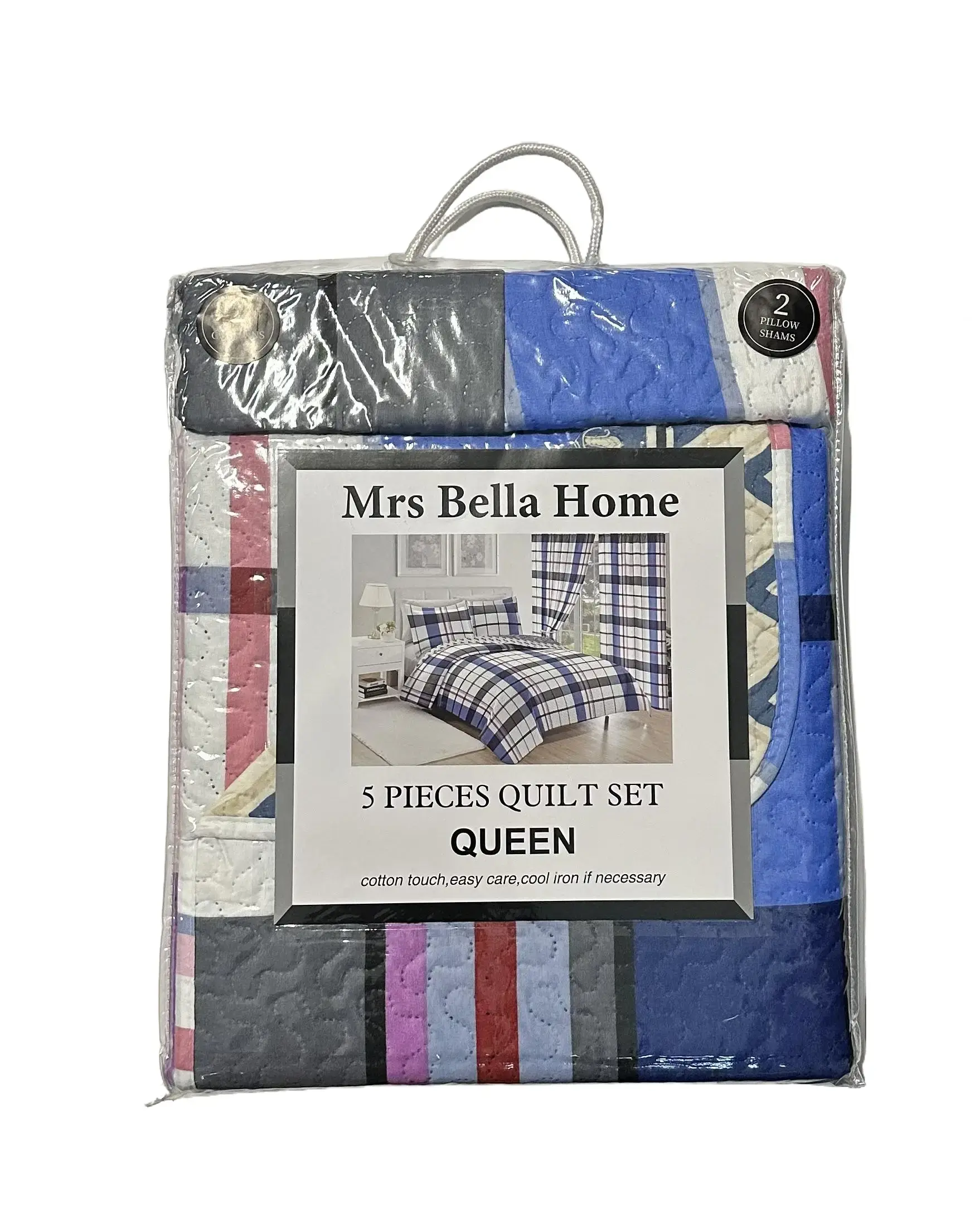 5-Piece Bedding Quilt Set, Soft Furnishings Textile for Bedroom Use