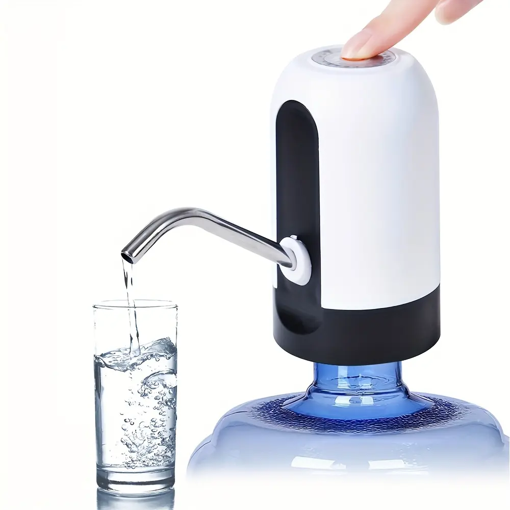 5 Gallon Water Table Pump Rechargeable Water Dispenser for 5 Gallon Bottle Bottom Loading Portable USB Charging Automatic Drinking Mini Water Jug Dispenser for Camping Kitchen