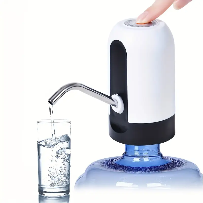 5 Gallon Water Table Pump Rechargeable Water Dispenser for 5 Gallon Bottle Bottom Loading Portable USB Charging Automatic Drinking Mini Water Jug Dispenser for Camping Kitchen