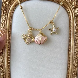 316L Stainless Steel Shell earrings and necklace set