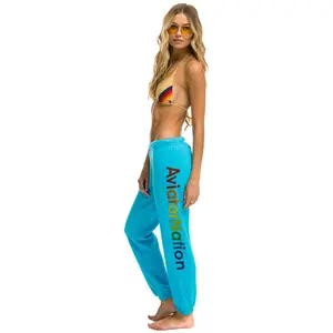 AVIATOR NATION SWEATPANTS - NEON BLUE