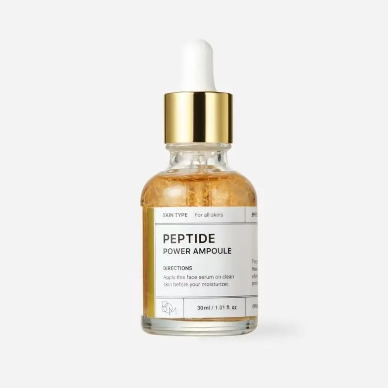 BOM Affordable Glass Glow Vegan 150ml Liquid Skincare Kit - Collagen Bio Peptides Power Ampoule, Houttuynia Toner, Moisturizing Repair Serum - Alcohol Free, Sensitive Skin Calm, Hydrate, All Skin Types