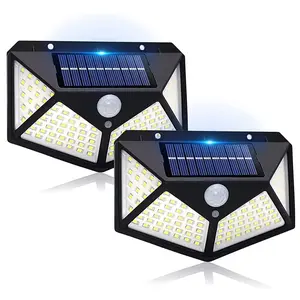Solar Wall Light, Motion Sensor Outdoor Waterproof Streetlight, Ideal for Garden, Courtyard, Work Areas, 1/2pcs, Solar Security Lights, Solar Outdoor Lamp