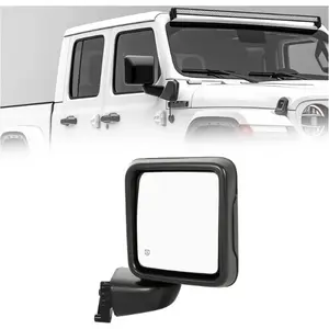 RH Power Mirror with Heated Compatible with 2018-2023 Jeep Wrangler JL 2020-2023 Jeep Gladiators Replacement for 68281890AE Rear View Heated Mirror Black (Passenger Side, 5 Pin)