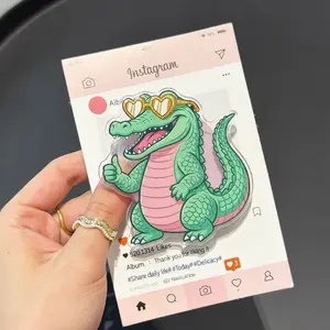 Preppy Sarcastic Gator Phone Grip, Later Gator MagSafe Holder, Girly After While Crocodile Griptok, Unique Gift for Preppy Girls & Hardcore Readers