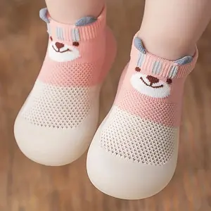 Toddler  Cartoon Breathable Lightweight Sock Shoes |     All-season, Fabric Upper and Lining, EVA Sole, Single-Layer Mesh