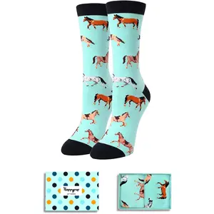 HAPPYPOP Animal Gifts Ideas Socks for Women - Duck Llama Socks, Cow Dinosaur Goat Gifts Lovers Girls HAPPYPOP