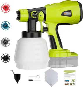 Sprayer for Ryobi 18V , Cordless  Sprayer with 1000ML Container, Handheld HVLP   Electric  Spray for Small Painting Projects: Fence, Cabinets, Chairs(No )