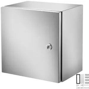 【Spotlight Day】VEVOR NEMA 4X Stainless Steel Lock Box, 12x12x8in IP66 Waterproof Dustproof Electrical Junction Box, Indoor/Outdoor Use, with Mounting Plate, Security Box