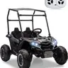 【Christmas Gift】Unisex Kids' 24V 2-Seater Ride-On Electric UTV Truck for Outdoor Playtime, Remote Control, LED Headlights, Bluetooth Radio, Music, USB Port, Forward-Reverse Controls, High-Low Speed Functions, Large Tread Wheels, PP Iron Construction, Ride